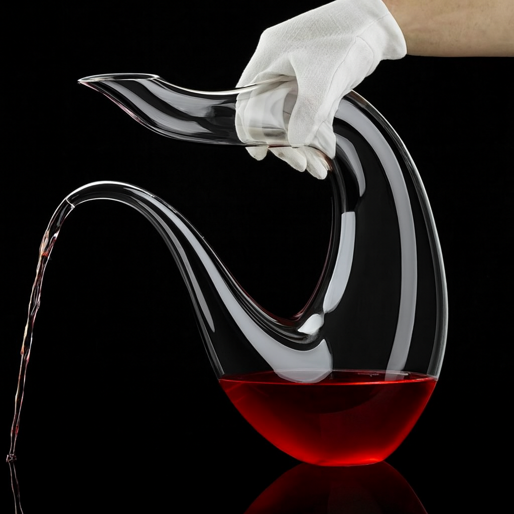 Crystal U-Shaped 1500 ml Wine Decanter