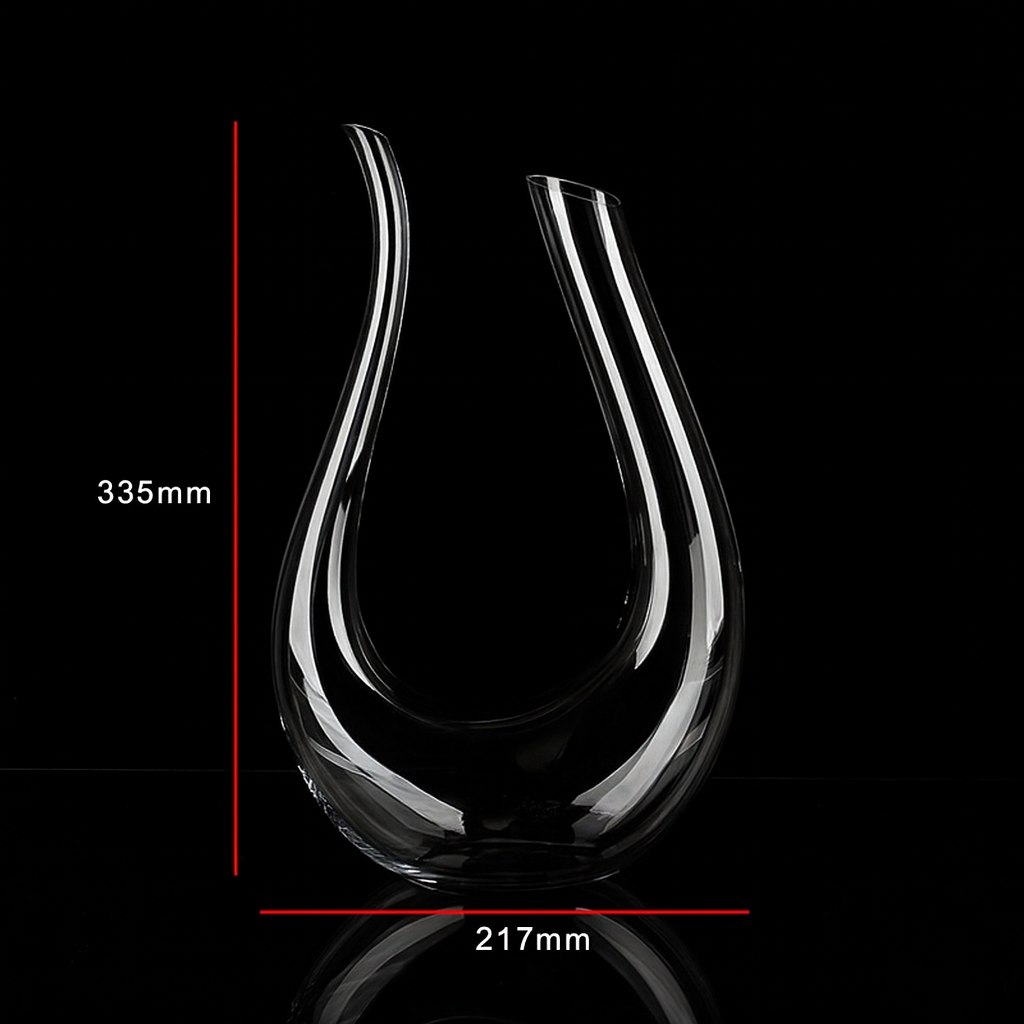 Crystal U-Shaped 1500 ml Wine Decanter
