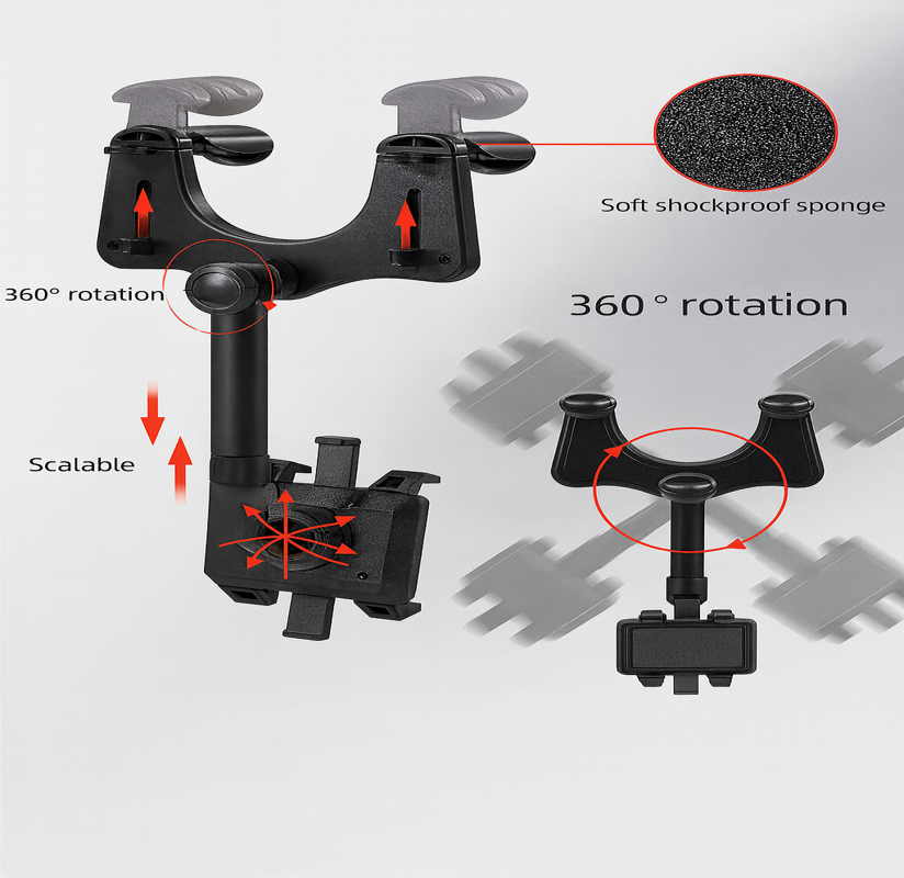 360° Rotatable Smart Phone Car Holder