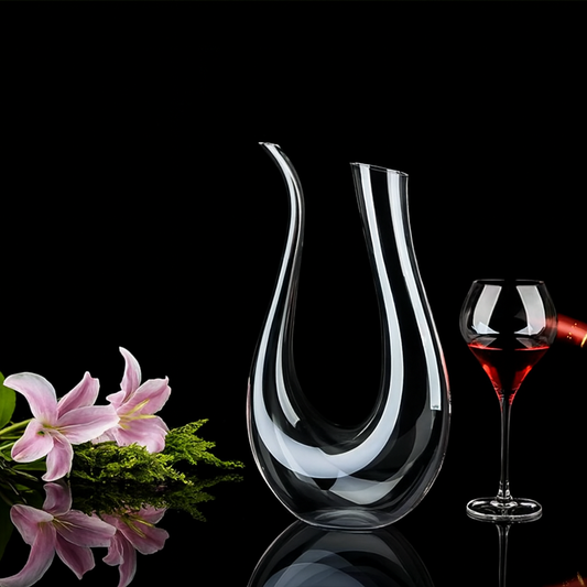 Crystal U-Shaped 1500 ml Wine Decanter