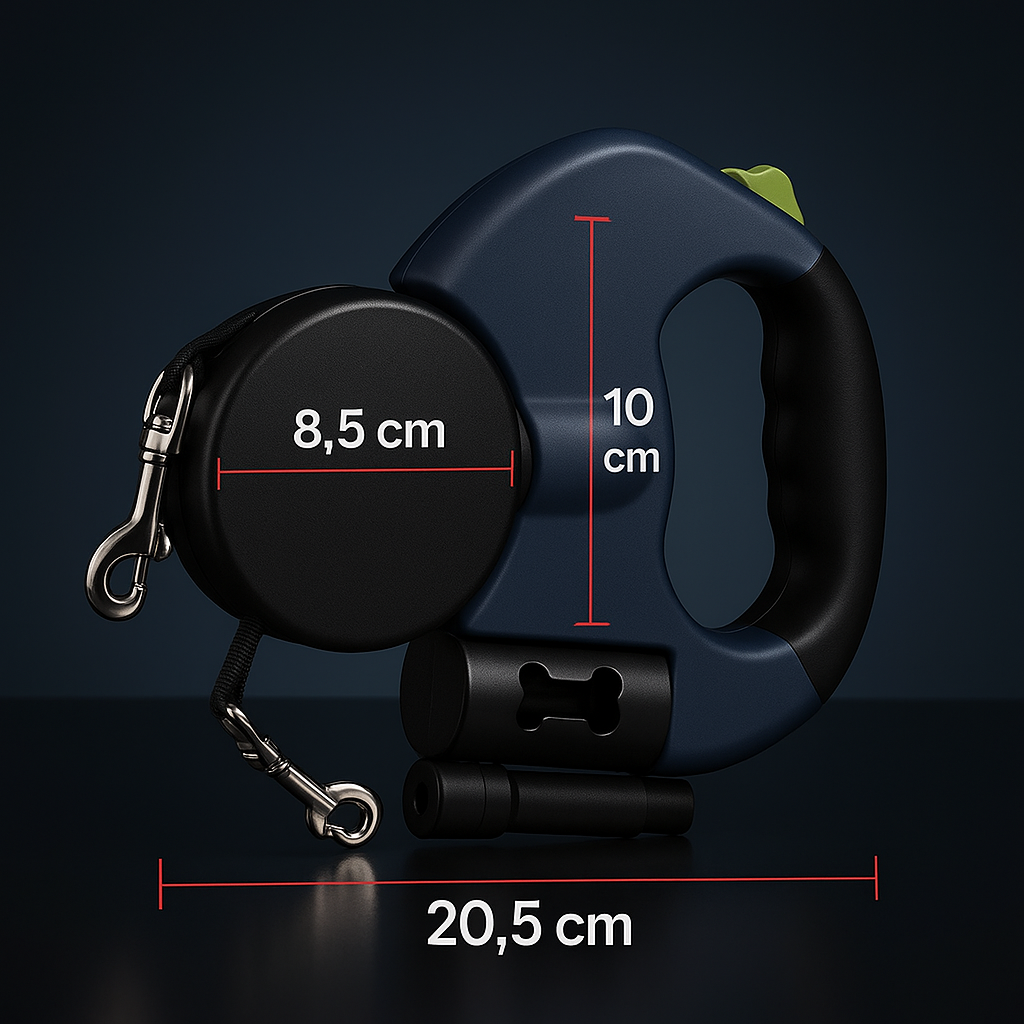 Dual Pet Leash with LED Light