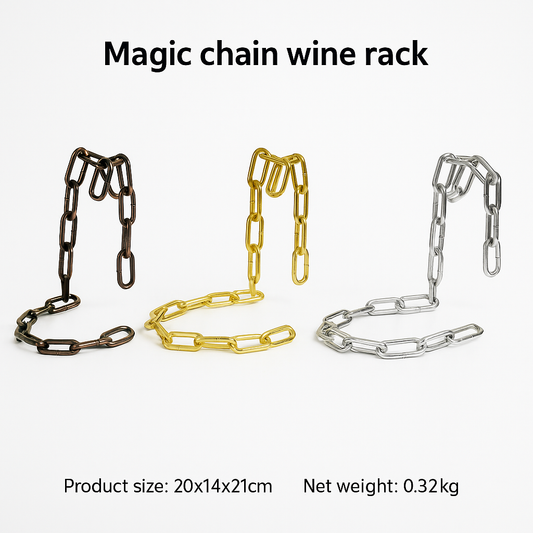 Magic Iron Chain Wine Bottle Holder