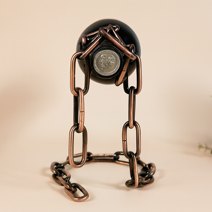 Magic Iron Chain Wine Bottle Holder