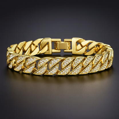 Miami Gold Curb Cuban Bracelet