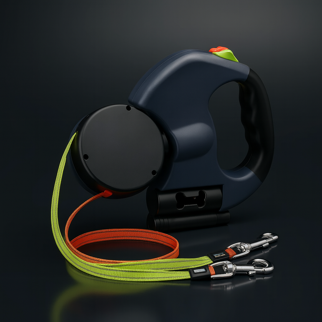 Dual Pet Leash with LED Light