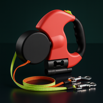 Dual Pet Leash with LED Light